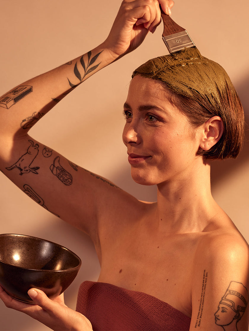 Image de lotus rose, huile corporelle de khadi Image de lotus rose, huile corporelle de khadi