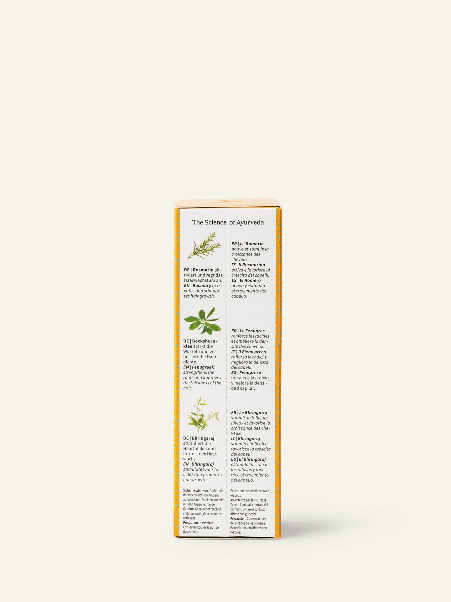 khadi Huile capillaire Vitality Grow - Vue latérale