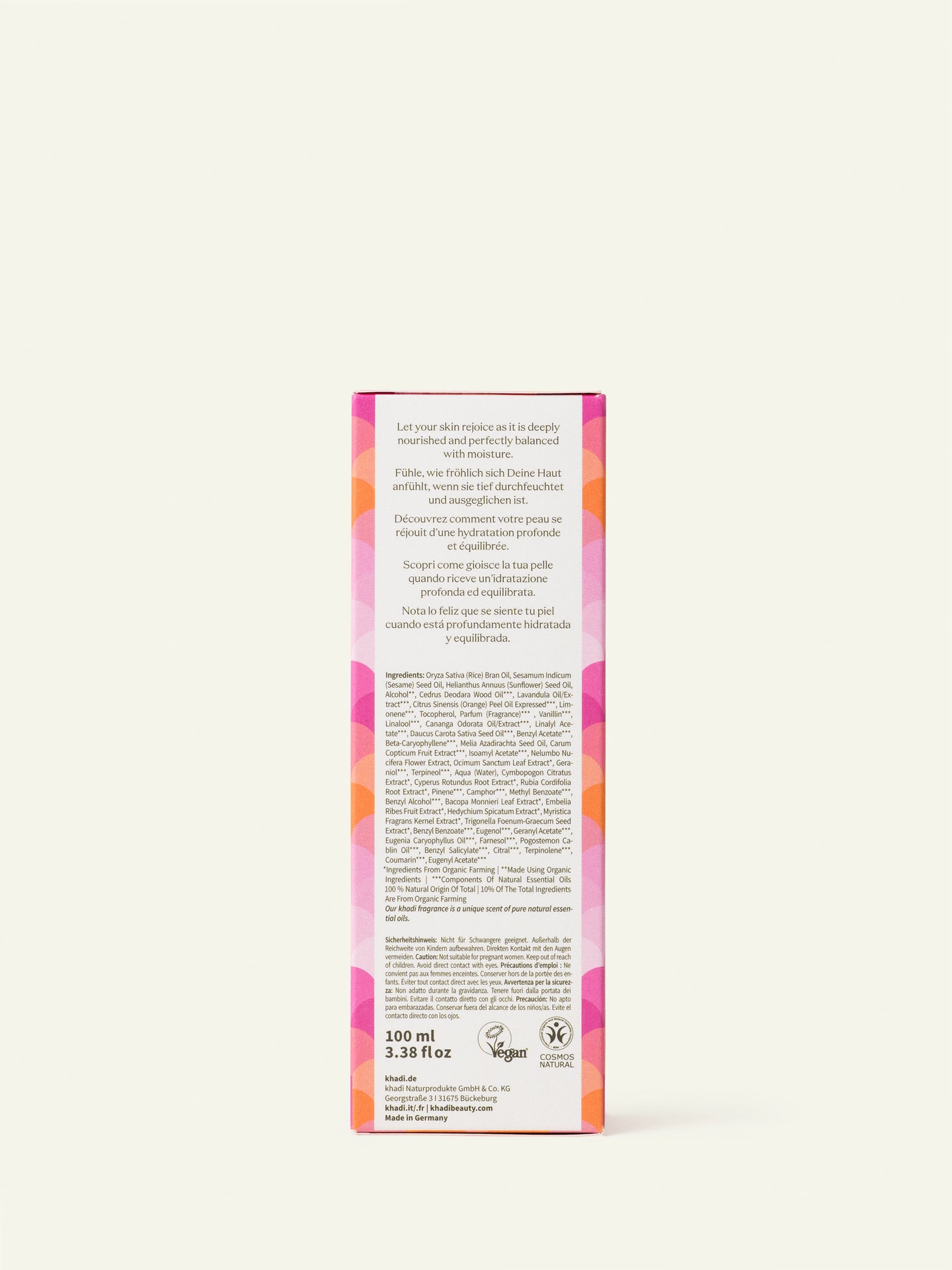 khadi Huile Beauté au Lotus Rose – côté