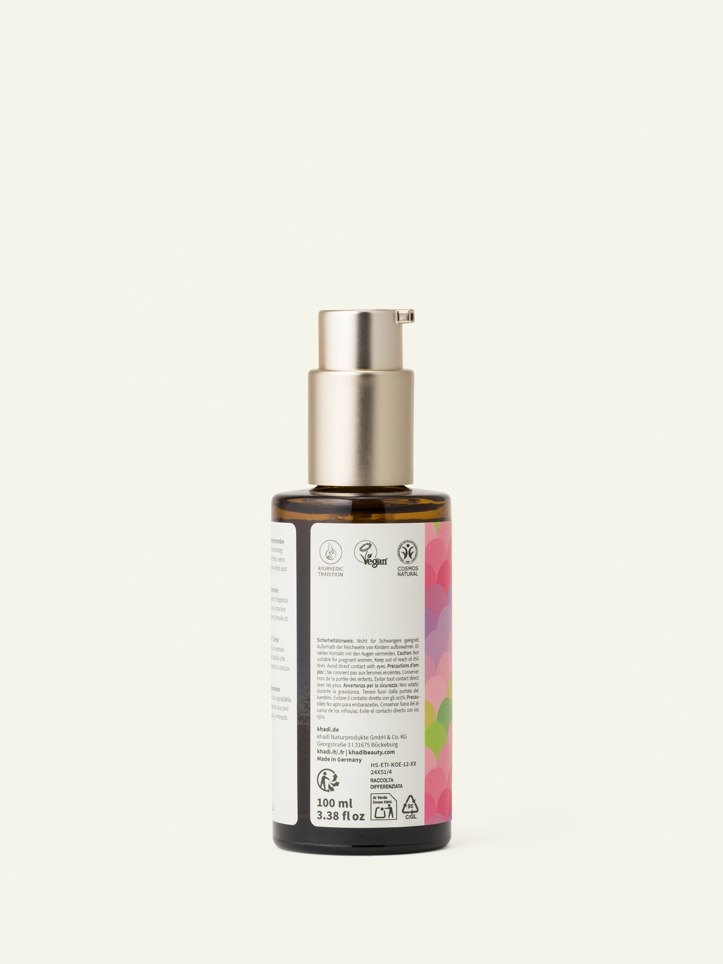 khadi Huile Rose Love – dos