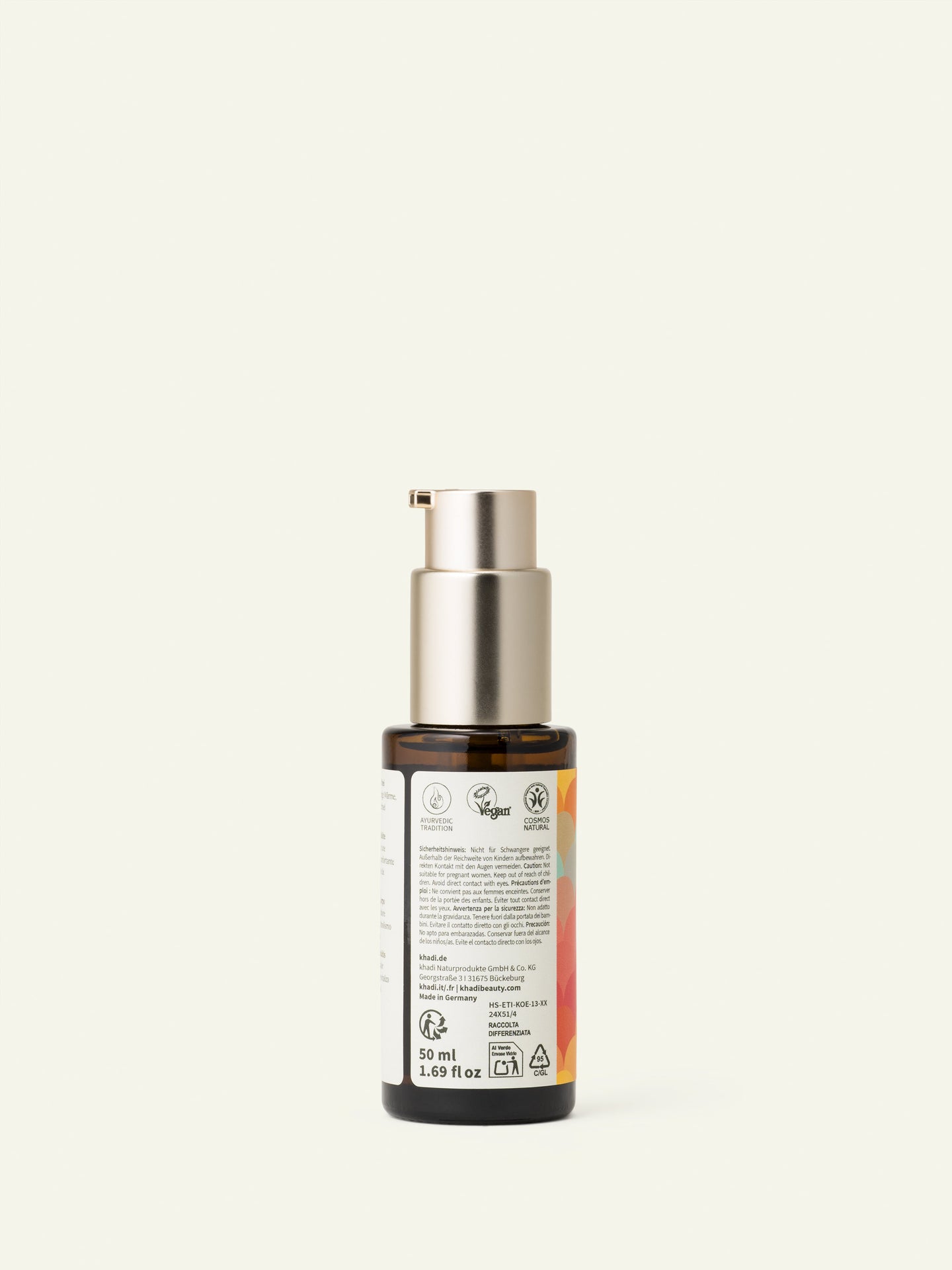 khadi Huile corps Spicy Cell – dos du flacon