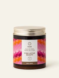Beurre corporel Pink Lotus Beauty Holybody de khadi en gros plan