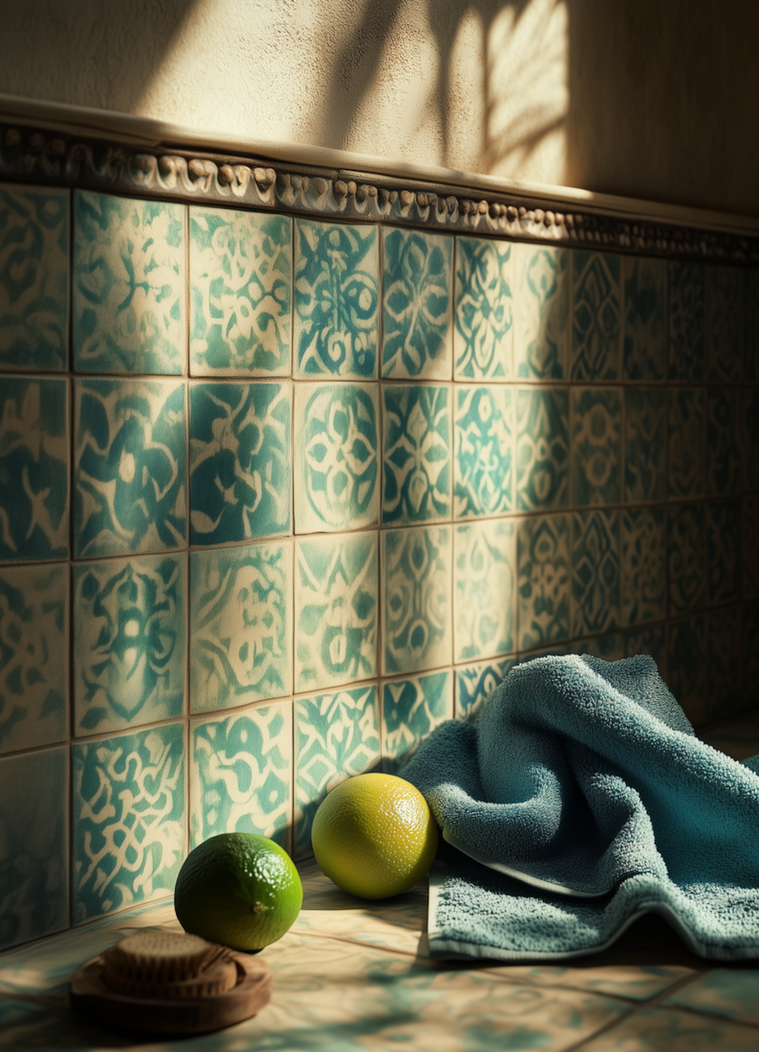 Carrelage marocain turquoise – zoom HD